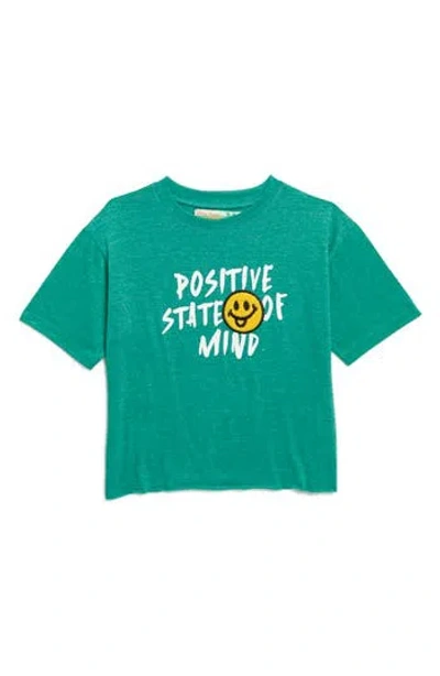 Vintage Havana Kids' Smiley Graphic T-shirt In Vintage Green