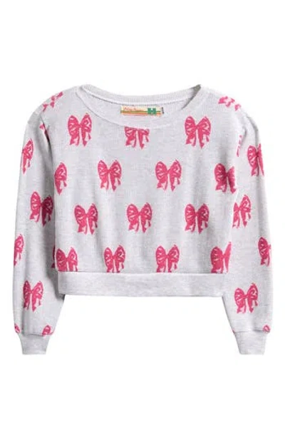Vintage Havana Kids' Thermal Long Sleeve Top In Gray
