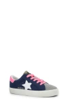 Vintage Havana Kids' Vail Sneaker In Navy Matt Sparkle