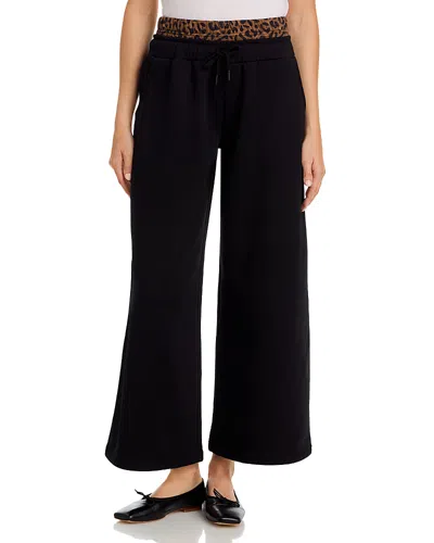 Vintage Havana Leopard Print Surfwash Pants In Black