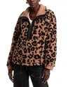 Vintage Havana Leopard Sherpa Pullover In Brown In Brown