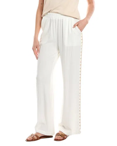 VINTAGE HAVANA LINEN-BLEND WIDE LEG PANT