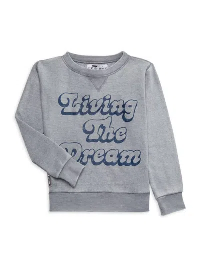 Vintage Havana Kids' Little Girl's & Girl's Crewneck Sweatshirt In Titanium