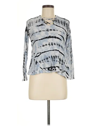 Pre-owned Vintage Havana Long Sleeve Blouse In Blue