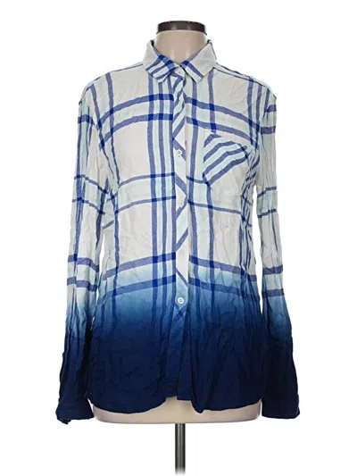 Pre-owned Vintage Havana Long Sleeve Blouse In Blue