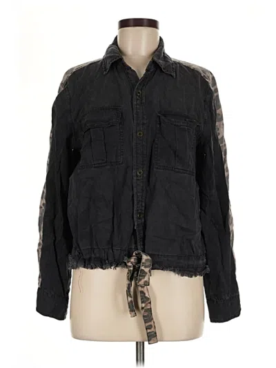 Pre-owned Vintage Havana Long Sleeve Button Down Shirt In Black