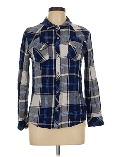 Pre-owned Vintage Havana Long Sleeve Button Down Shirt In Blue
