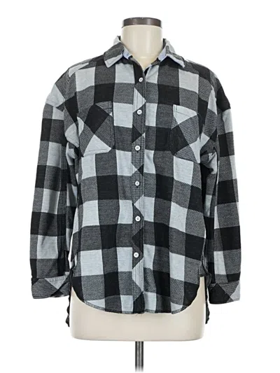 Pre-owned Vintage Havana Long Sleeve Button Down Shirt In Gray