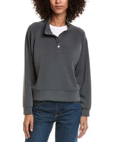 Vintage Havana Luxe Cloud Henley Pullover In Gray