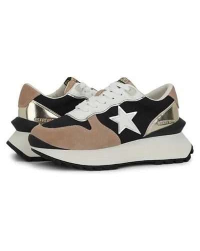 Vintage Havana Major 22 Mesh Sneakers In Black Mesh/gold/taupe In Multi