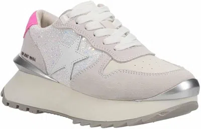 Vintage Havana Major Sneakers Women Clear Glitter Suede Platform Shoes Gal651 In Animal Print