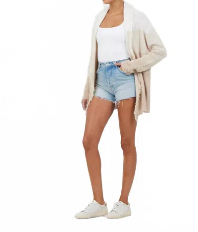 Vintage Havana Meet Me At The Beach Long Sleeve Cardigan In Beige In Neutral