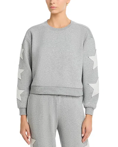 Vintage Havana Moon Grey Reverse Terry Crewneck Sweatshirt In Gray