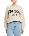 Vintage Havana New York City Jacquard Sweater In Neutral