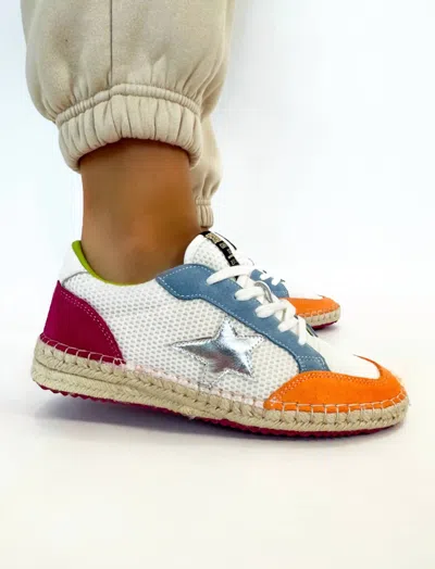Vintage Havana Ocean Breeze Shoes In White Blue Orange In Multi