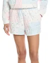 Vintage Havana Patchwork Quilted Short In Multi