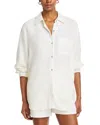 Shop Vintage Havana Printed Back Shirt In White