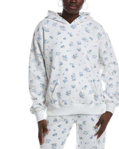 Vintage Havana Proweave Ditsy Print Hoodie In White