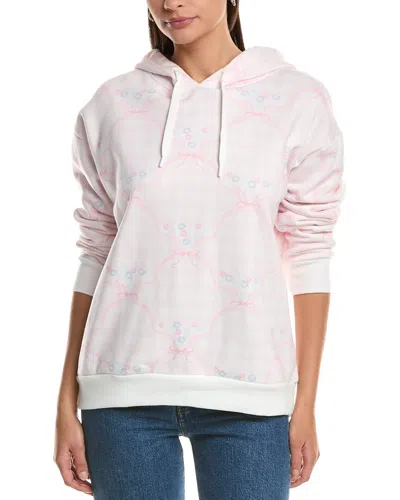 Vintage Havana Proweave Gingham Printed Hoodie In Pink