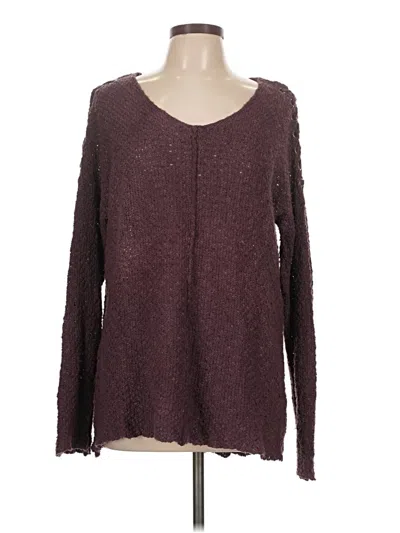 Pre-owned Vintage Havana Pullover Sweater In Burgundy