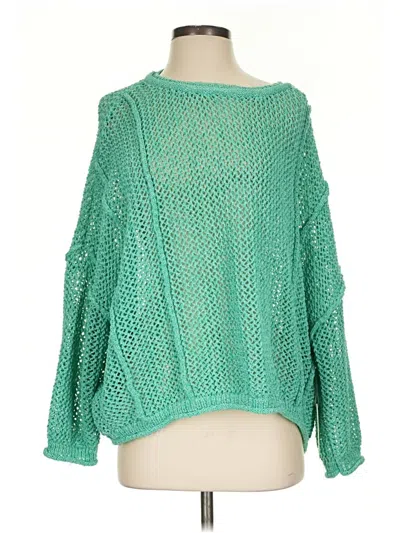 Pre-owned Vintage Havana Pullover Sweater In Green