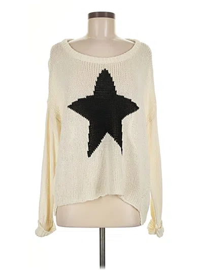 Pre-owned Vintage Havana Pullover Sweater In White
