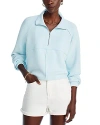 Vintage Havana Quarter Zip Fleece Sweatshirt In Blue