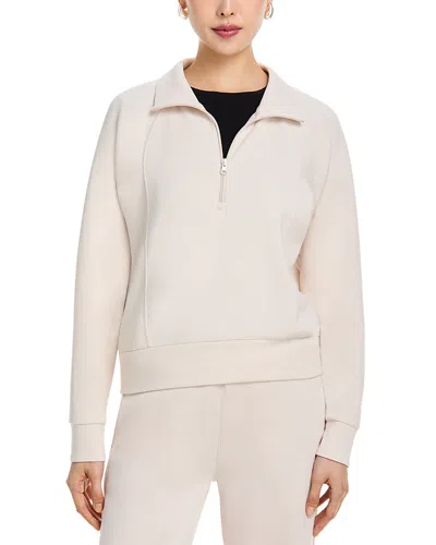 Vintage Havana Quarter Zip Sweatshirt In Neutral