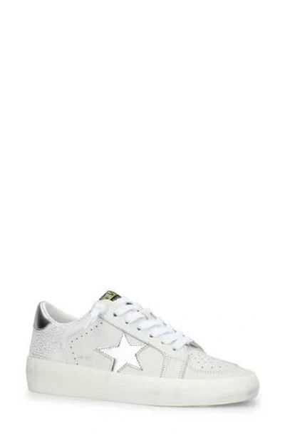 Vintage Havana Reflex Glitter Sneaker In White Pearls