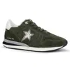Vintage Havana Rock Star Sneakers In Olive In Multi