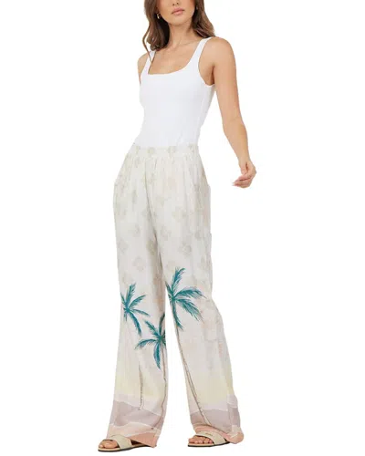 VINTAGE HAVANA VINTAGE HAVANA SATIN PRINTED WIDE LEG PANT