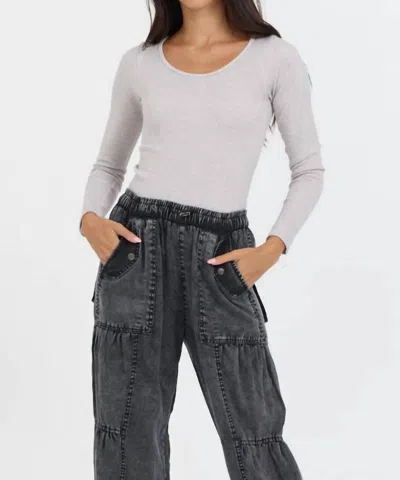 Vintage Havana Seamless Long Sleeve Top In Grey In Gray