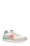 Vintage Havana Shooter Glitter Sneaker In Silver Glitter/peach Multi