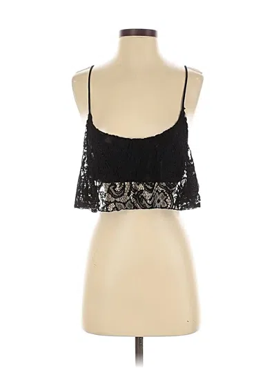 Pre-owned Vintage Havana Sleeveless Top Black Halter Neckline Tops