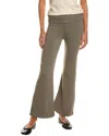 Vintage Havana Slim Fit Knit Fold-over Flare Pant In Grey