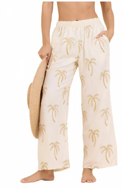 Vintage Havana Soft White Golden Palm Pant