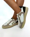 Vintage Havana Star Chasing Sparkle Shoes In White In Taupe Multi