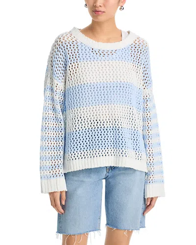 Vintage Havana Stripe Knit Netted Sweater In Multi