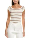 Vintage Havana Stripe Sweater In White