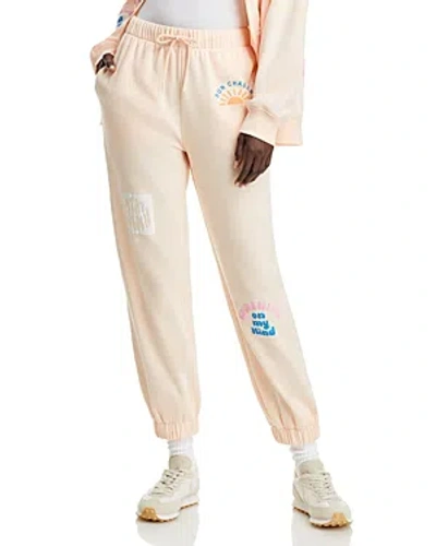 Vintage Havana Surf Wash Jogger Pants In Peach