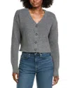 Vintage Havana Sweater Terry Cardigan In Gray