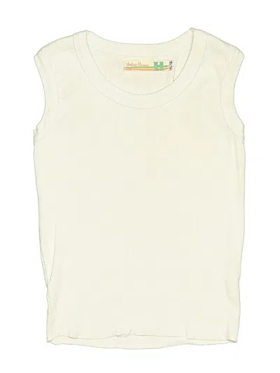 Pre-owned Vintage Havana Kids' Tank Top White Halter Neckline Tops
