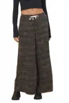 Vintage Havana Tencel Wide Leg Pant In Camo In Multi