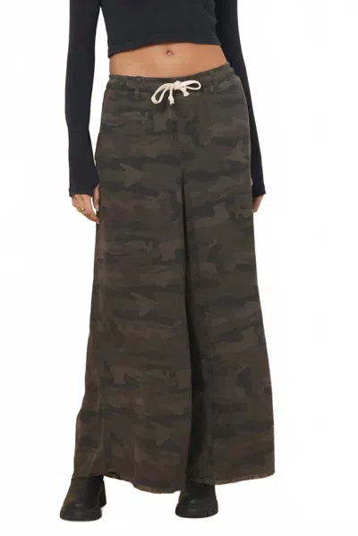 VINTAGE HAVANA TENCEL WIDE LEG PANT IN CAMO