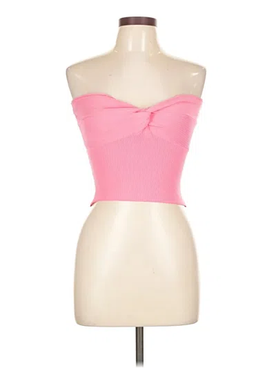 Pre-owned Vintage Havana Tube Top Pink Strapless Neckline Tops