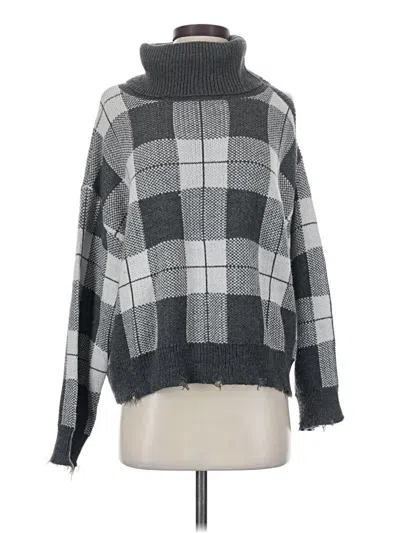 Pre-owned Vintage Havana Turtleneck Sweater In Gray