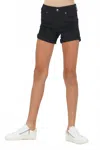 Vintage Havana Tween's Denim Shorts In Black In Black