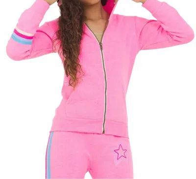 Vintage Havana Tween's Zip Up Hoodie In Pink