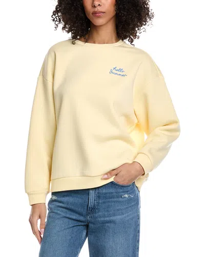 Vintage Havana Ultra Fleece Crewneck Sweatshirt In Yellow