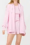 Vintage Havana Ultra Soft Fleece Hoodie In Pink In Pink